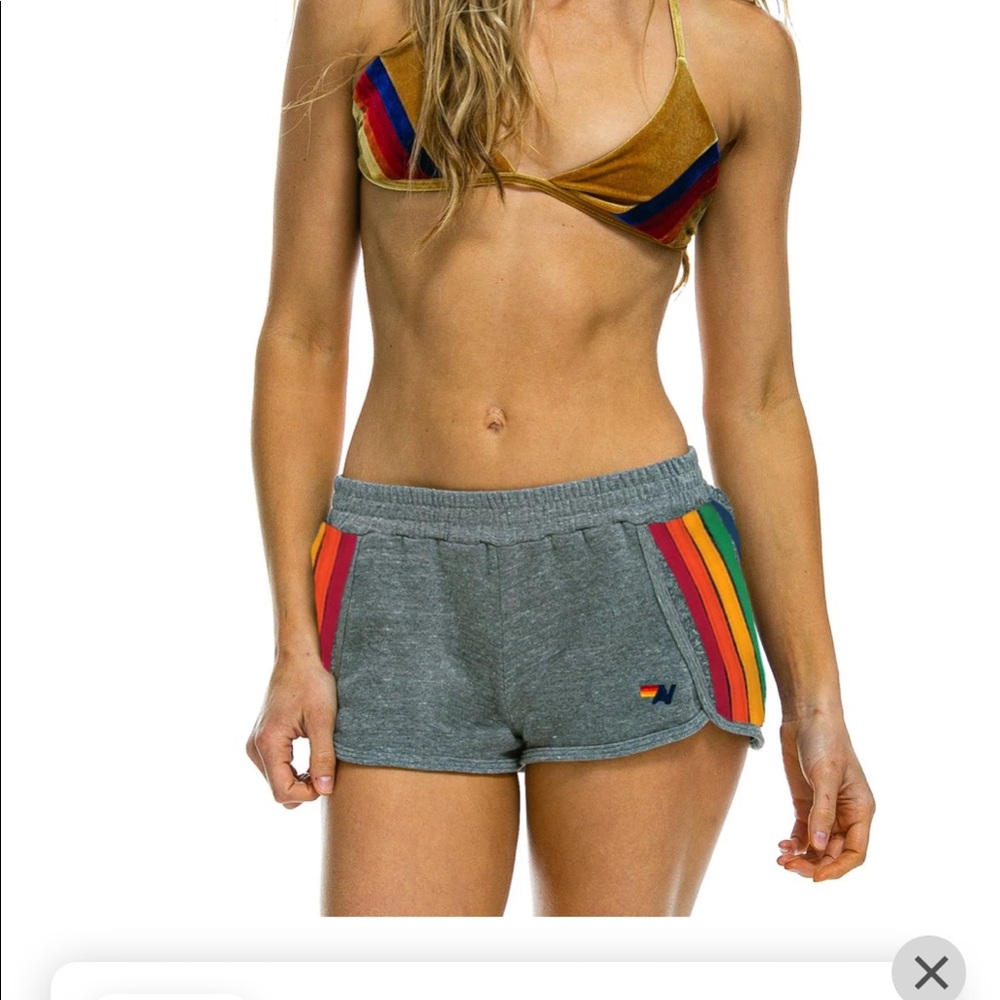 Aviator Nation Women’s stripped jogger shorts